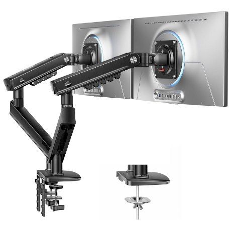 🖥️ HUANUO FlowLift Pro Monitorarm für 2 Monitore bis je 9 kg & 32 Zoll für 32,99€ (statt 60€)