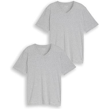 👕 2er Pack Tom Tailor V-Neck T-Shirts in Grau ab 14,44€ (statt 20€)