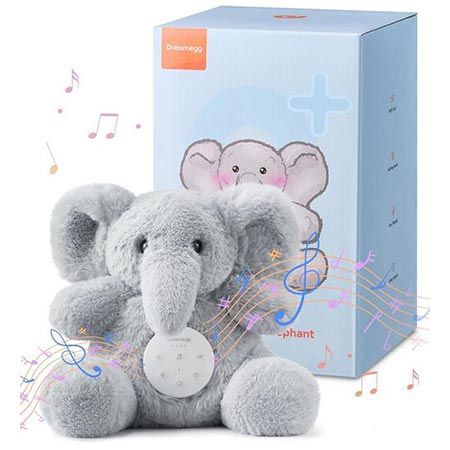 🐘 Dreamegg Elefant Einschlafhilfe Babys mit 21 Sounds & Aufnahmefunktion für 11,99€ (statt 20€)