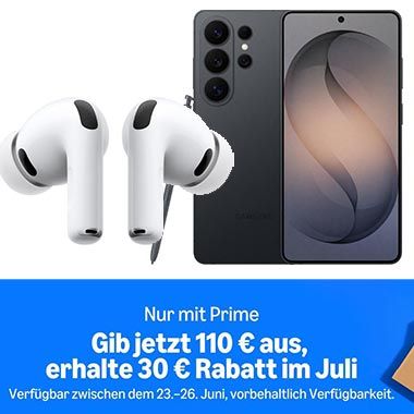 🔥💸 Amazon Prime Days: 30€ Cashback (Gutschein) ab 110€ – Apple, Samsung, Ninja uvm.