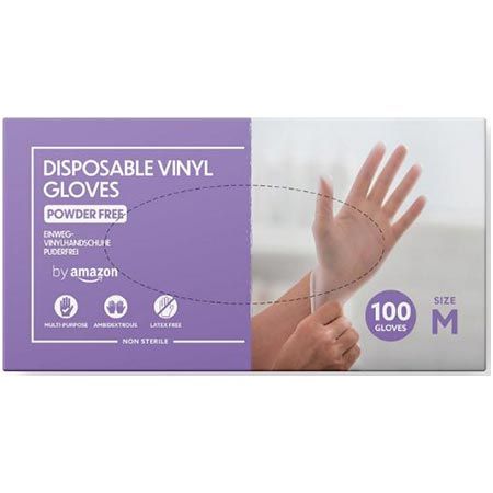 🧤 4 x 100er Pack by Amazon Einweg-Vinylhandschuhe ab 12,53€ (statt 26€)