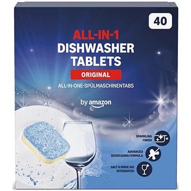 🍽️ 4 x 40er Pack by Amazon – All-In-One Spülmaschinentabs ab 12,45€ (statt 17€)