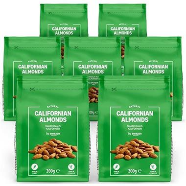 🌰 7er Pack by Amazon Mandeln aus Kalifornien, je 200g ab 17,58€ (statt 22€)