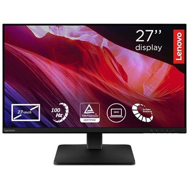 🖥️ Lenovo L27qe 27″ QHD WLED Monitor mit 100Hz + 4ms für 128,99€ (statt 154€)