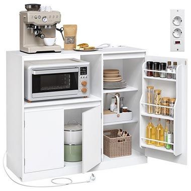 🏠 Vasagle Küchenschrank mit Arbeitsplatte & Steckdosenleiste für 67,99€ (statt 184€)