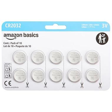 🔋 10er Pack Amazon Basics CR2032 Lithium-Knopfzellenbatterie ab 3,94€ (statt 7€)
