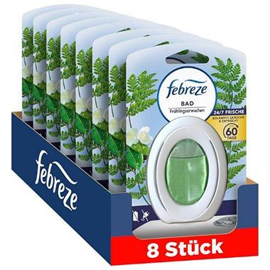 🚽 8er Pack Febreze Frühlingserwachen Bad Lufterfrischer ab 18,99€ (statt 29€)