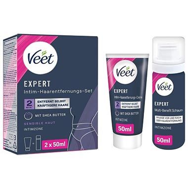 🪒 Veet Expert Intim-Haarentfernungs-Set, 2 x 50ml ab 6,83€ (statt 9€)