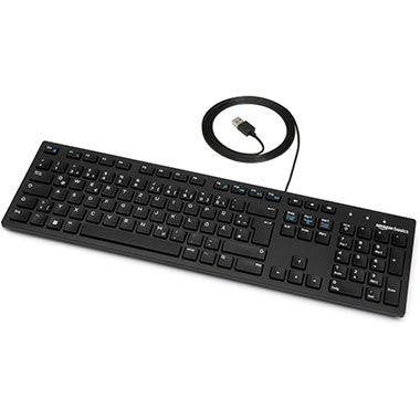 ⌨️ Amazon Basics Tastatur mit DE-Layout, flach für 7,34€ (statt 11€)