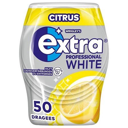 🍋 4 x 50er Dose Extra Professional Kaugummi Zuckerfrei White Citrus ab 9,54€ (statt 14€)