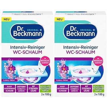 🚽 2 x 3er Pack Dr. Beckmann Aktivkohle WC-Schaum Floral Fres für 4,99€ (statt 7€)