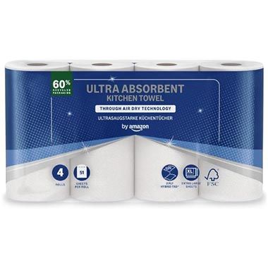 🧻 4 x 4 Rollen by Amazon Ultra Küchenrollen ab 9,88€ (statt 14€)