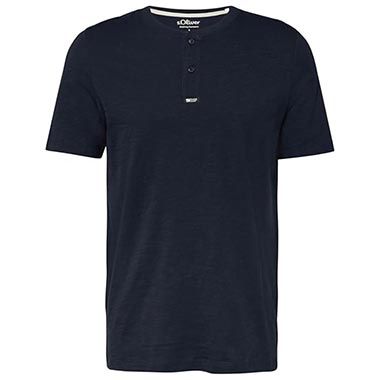 👕 s.Oliver Henley-Shirt in Flammgarnstruktur ab 14,27€ (statt 20€)