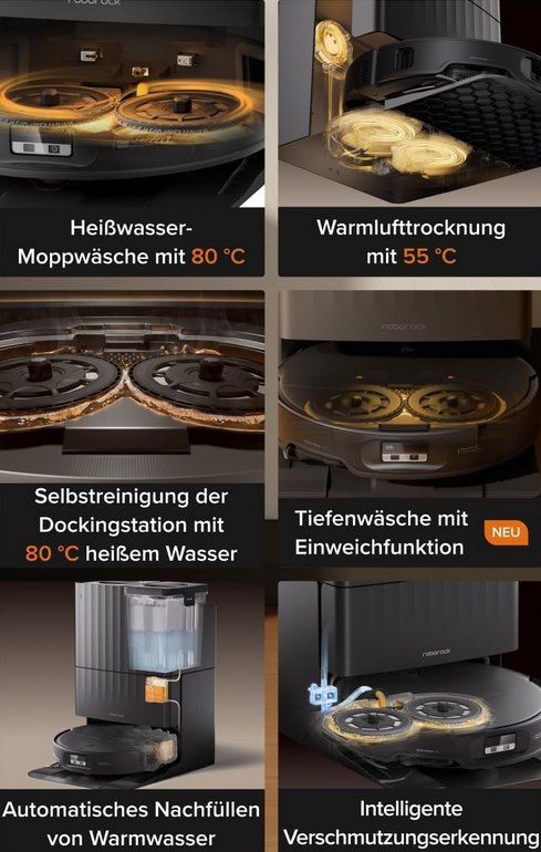 🧼 roborock Qrevo Edge 2 Saugroboter mit Station & hebarem Wischmopp für 649,99€ (statt 720€)