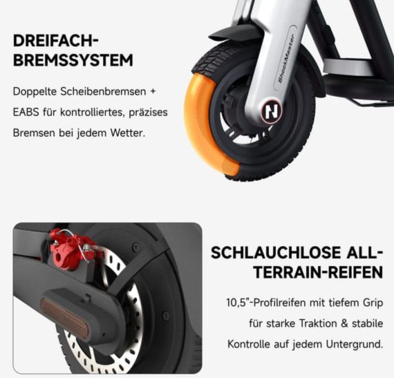 🛴 Navee N65i II E-Scooter (bis zu 70 km, 150kg) für 432,65€ (statt 539€) - mit ABE 🛴 Navee N65i II E Scooter (bis zu 70 km, 150kg) für 432,65€ (statt 539€) mit ABE