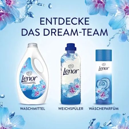 dm: 1x Lenor Waschmittel & 1x Lenor Wäscheparfüm kaufen, 1x Lenor Weichspüler gratis dazu