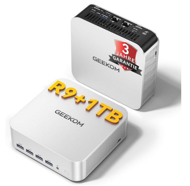 🖥️ GEEKOM A7 Max Mini AI PC mit AMD R9-7940HS, 16GB DDR5 & 1TB für 615€ (statt 697€)
