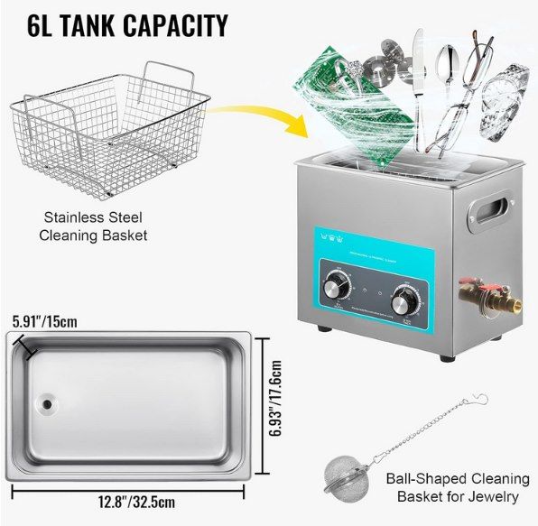đ VEVOR 6L Ultraschallreiniger mit Heizung fĂŒr 70,88⏠(statt 85âŹ) đ VEVOR 6L Ultraschallreiniger mit Heizung fĂŒr 70,88⏠(statt 85âŹ)