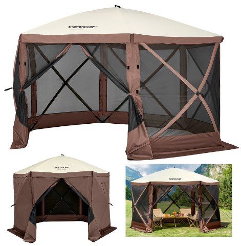 ⛺ VEVOR PopUp Pavillon (3,6 x 3,6 m) mit 6 Seiten für 137,31€ (statt 178€)