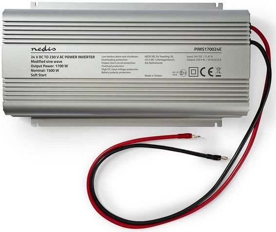 ⚡ Nedis Sinus Spannungswandler, 24V zu 230V / 1.700W für 99,99€ (statt 200€)