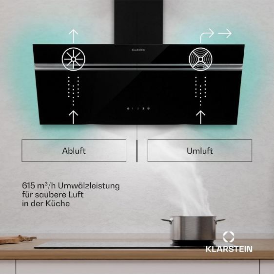 🌪️ Klarstein Alina 90 Dunstabzugshaube, 90cm für 170€ (statt 196€) 🌪️ Klarstein Alina 90 Dunstabzugshaube, 90cm für 170€ (statt 196€)