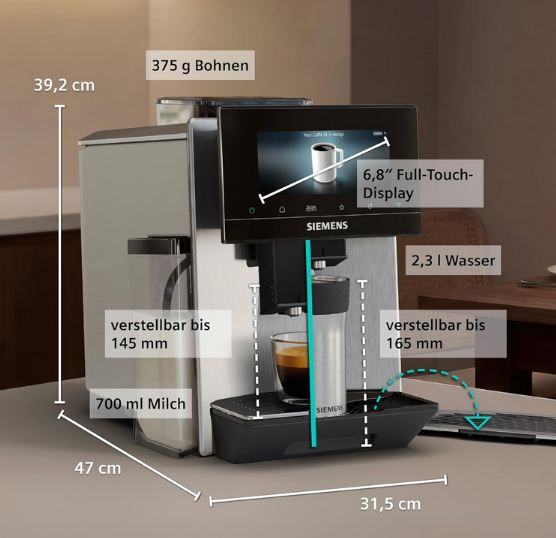 ☕ Siemens EQ900 iAroma Kaffeevollautomat mit 6 Brühparameter für 1.599€ (statt 1.734€) ☕ Siemens EQ900 iAroma Kaffeevollautomat mit 6 Brühparameter für 1.599€ (statt 1.734€)