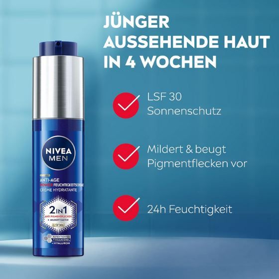 🧴 Nivea Men Anti-Age 2in1 Power Tagespflege mit LSF30, 50ml ab 12,30€ (statt 21€) 🧴 Nivea Men Anti Age 2in1 Power Tagespflege mit LSF30, 50ml ab 12,30€ (statt 21€)