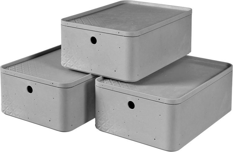 📦 3er Pack Curver Beton Box Aufbewahrungsboxen, 8L für 39,99€ (statt 52€) 📦 3er Pack Curver Beton Box Aufbewahrungsboxen, 8L für 39,99€ (statt 52€)