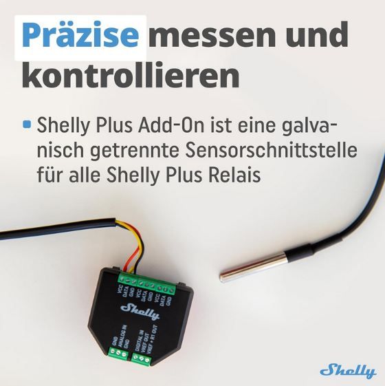 đ 2x Shelly Plus Add-On Relais Sensorschnittstelle fĂŒr 18,18⏠(statt 28âŹ) - Refurb. đ 2x Shelly Plus Add On Relais Sensorschnittstelle fĂŒr 18,18⏠(statt 28âŹ) Refurb.