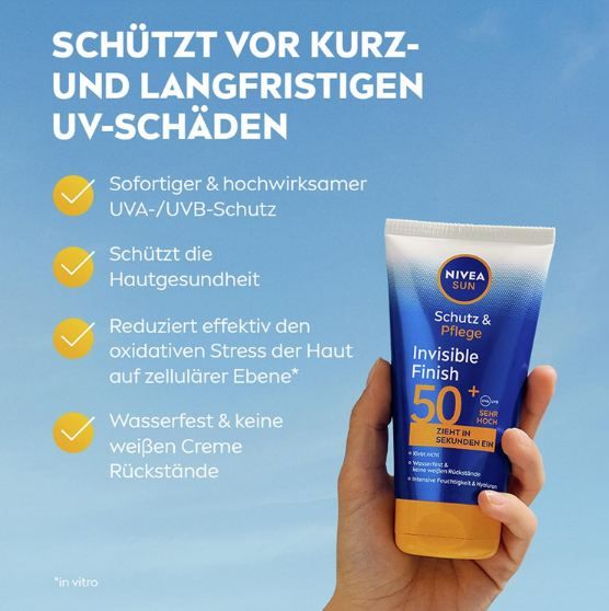 🌞 Nivea Sun Schutz & Pflege Invisible Finish LSF 50+ ab 7,88€ (statt 11€) 🌞 Nivea Sun Schutz & Pflege Invisible Finish LSF 50+ ab 7,88€ (statt 11€)
