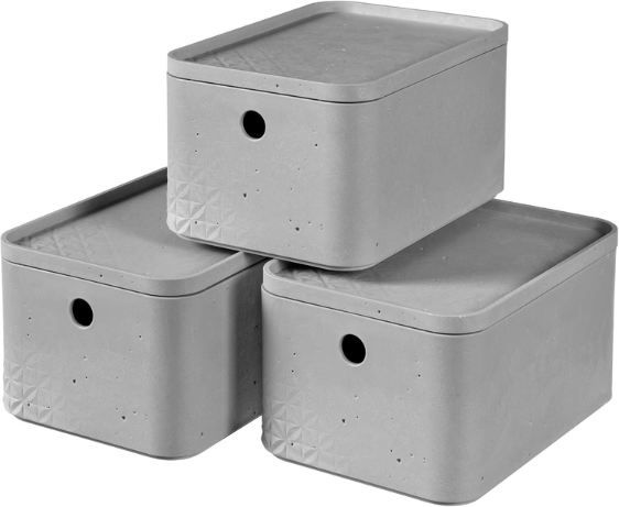 🗃️ 3er Set Curver Beton Box Aufbewahrungsboxen 4L + Deckel für 24,99€ (statt 42€) 🗃️ 3er Set Curver Beton Box Aufbewahrungsboxen 4L + Deckel für 24,99€ (statt 42€)