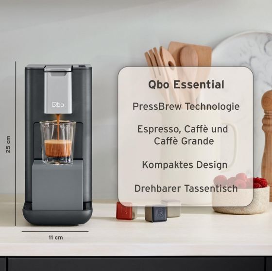☕ Tchibo Qbo Essential Kapselmaschine inkl. 16 Qbo Kapseln für 29€ (statt 39€)
