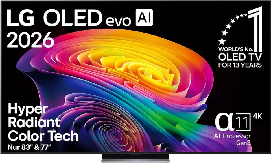 1.870€ Ersparnis! 🔥 LG OLED77C6ELB 77 1.870€ Ersparnis! 🔥 LG OLED77C6ELB 77 4K OLED evo AI TV bis 165Hz für 2.799€ (statt 4.669€)