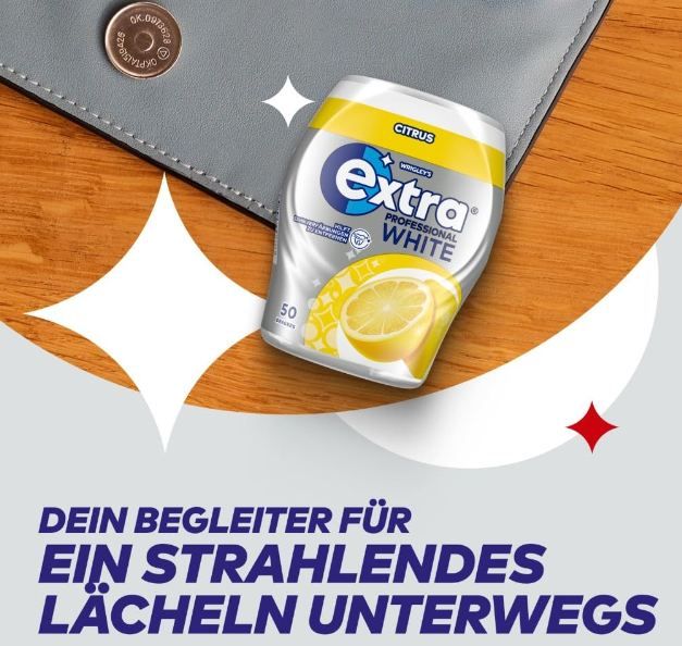 🍋 4 x 50er Dose Extra Professional Kaugummi Zuckerfrei White Citrus ab 9,54€ (statt 14€) 🍋 4 x 50er Dose Extra Professional Kaugummi Zuckerfrei White Citrus ab 9,54€ (statt 14€)
