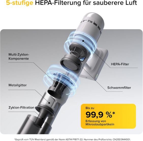 🧹 roborock H60 Akku Staubsauger mit Anti-Tangle Bürste für 99,99€ (statt 179€) 🧹 roborock H60 Akku Staubsauger mit Anti Tangle Bürste für 99,99€ (statt 179€)