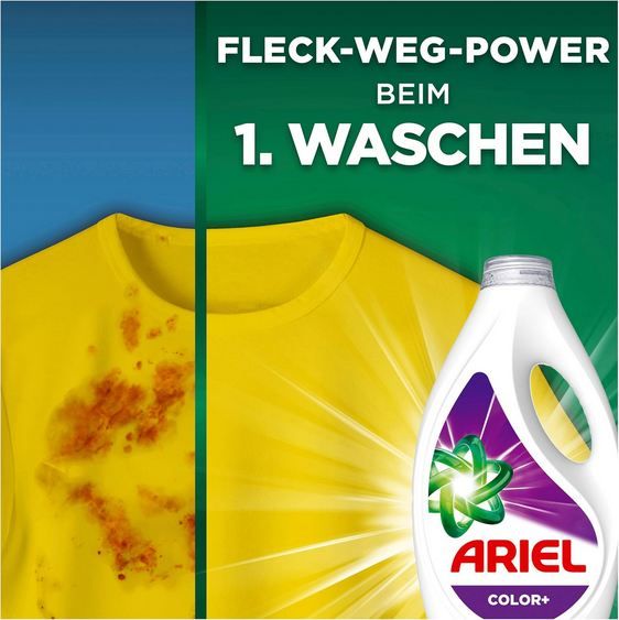 🫧 80WL Ariel Color+ Flüssigwaschmittel mit Fleck-Weg-Power ab 16€ (statt 20€) 🫧 80WL Ariel Color+ Flüssigwaschmittel mit Fleck Weg Power ab 16€ (statt 20€)