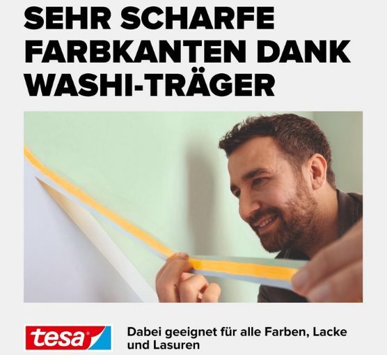 🏠 tesa Malerband Perfect+ aus Washi-Papier, 50m x 30mm für 5,64€ (statt 10€) 🏠 tesa Malerband Perfect+ aus Washi Papier, 50m x 30mm für 5,64€ (statt 10€)