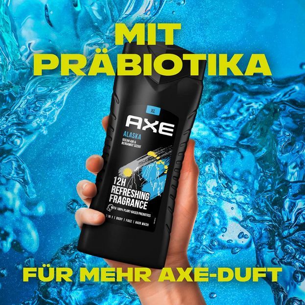 🚿 3er Pack Axe Alaska XL 3-in-1 Duschgel & Shampoo, 400ml für 8,43€ (statt 13€) 🚿 3er Pack Axe Alaska XL 3 in 1 Duschgel & Shampoo, 400ml für 8,43€ (statt 13€)