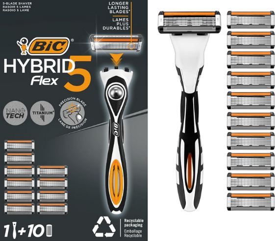 🪒 BIC Hybrid 5 Flex Rasierer + 10 Ersatzklingen ab 11,74€ (statt 20€) 🪒 BIC Hybrid 5 Flex Rasierer + 10 Ersatzklingen ab 11,74€ (statt 20€)