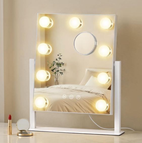 🪞 Songmics Schminkspiegel mit LED Beleuchtung, dimmbar für 21,79€ (statt 37€)