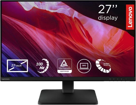 🖥️ Lenovo L27qe 27 QHD WLED Monitor mit 100Hz + 4ms für 128,99€ (statt 154€)