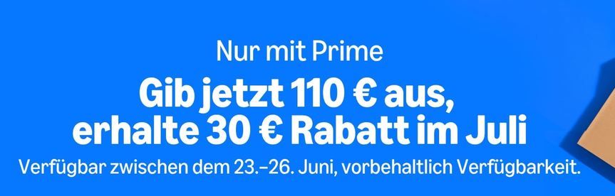 🔥💸 Amazon Prime Days: 30€ Cashback (Gutschein) ab 110€ - Apple, Samsung, Ninja uvm. 🔥💸 Amazon Prime Days: 30€ Cashback (Gutschein) ab 110€ Apple, Samsung, Ninja uvm.