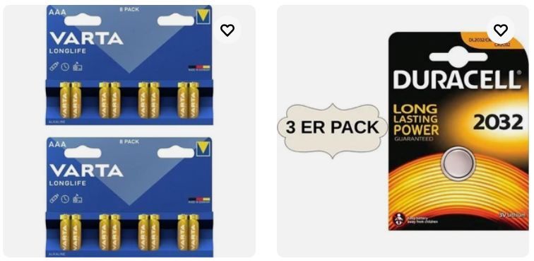 🔋 eBay: 2 für 1 auf Batterien von Duracell, Varta & Intenso   Inkl. Versand!