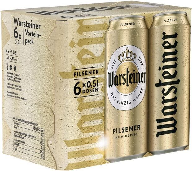 🍻 2 x 6er Pack Warsteiner Premium Pilsener, 0,5L Dose ab 9,89€ (statt 14€) - 0,82€/Dose! 🍻 2 x 6er Pack Warsteiner Premium Pilsener, 0,5L Dose ab 9,89€ (statt 14€) 0,82€/Dose!