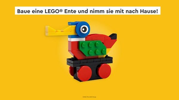 Gratis: LEGO Ente bei Bauaktion in LEGO Stores am 06.06.