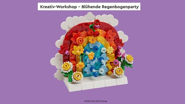 Kreativ-Workshop in LEGO Stores: Blühende Regenbogenparty + 5€ Kreativ Workshop in LEGO Stores: Blühende Regenbogenparty + 5€
