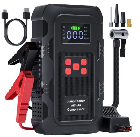 ⚡️ Povasee A1 6000A Starthilfe, Powerbank & Kompressor bis 10bar für 31,99€ (statt 60€)