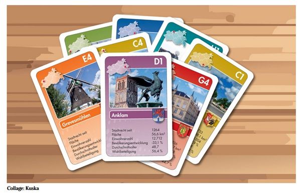 MV: Städte-Quartett-Kartenspiel gratis MV: Städte Quartett Kartenspiel gratis