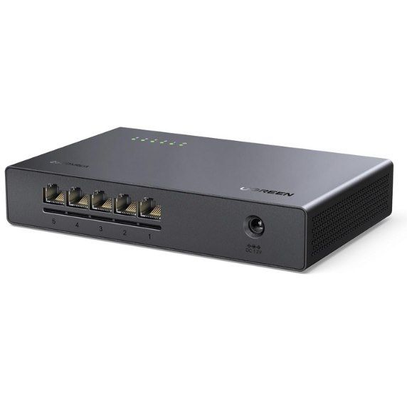 🌐 UGREEN 2.5G LAN Switch mit 5 Ports für 34€ (statt 40€)