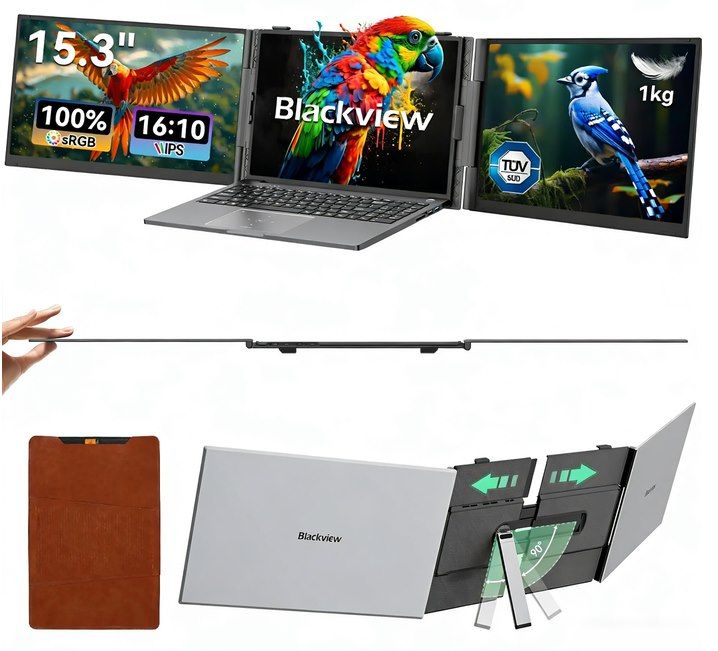 🖥️ Blackview DCM8 15,3 Zoll Dual Monitor Display Erweiterung für 183€ (statt 257€)